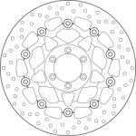BREMBO Oro félig lebegő féktárcsa - 78B408A7 BREMBO Fékrendszer és alkatrészei Fékbetétek, fékpofák és féktárcsák Féktárcsák