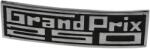 UNI Auto Grand Prix 250 térdpanel felirat / embléma Lambretta GP, DL 200-hoz, embléma csere UNI Auto Váz, idomok és járműkiegészítők Matricák és járműdekoráció Emblémák, jelvények és típusfeliratok