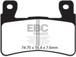EBC Brakes EBC EPFA296HH Extreme Pro első fékbetét (1 tárcsához) EBC Brakes Fékrendszer és alkatrészei Fékbetétek, fékpofák és féktárcsák Tárcsafékbetétek