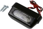 SHIN YO LED rendszámtábla világítás motorkerékpárhoz, quadhoz, robogóhoz, ABS fekete, 56x20mm SHIN YO Elektromos alkatrészek Világítás és fényjelzés Hátsó lámpák és hátsó világítás Rendszámtábla-világítás