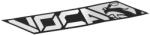 Voca Racing 110x40 mm fekete-króm hőálló matrica (egy darabos) Voca Racing Váz, idomok és járműkiegészítők Matricák és járműdekoráció Egyéb matricák és dekorációs elemek