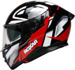 ROXAR ROXAR BAYAMO EVO RACE zárt bukósisak fekete/fehér/piros - S ROXAR HELMETS Ruházat és védőfelszerelés Bukósisakok és tartozékaik Zárt bukósisakok