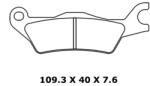 CL BRAKES utcai szinterelt fékbetétek - 1258XBK5 CL BRAKES Fékrendszer és alkatrészei Fékbetétek, fékpofák és féktárcsák Tárcsafékbetétek