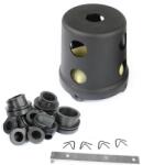 MARCH AIRBOX légszűrő Ø28-36 mm, hossz: 130 mm, 9 bemenettel MARCH Motoralkatrészek Üzemanyag- és szívórendszer Légszűrők Gyári és utángyártott légszűrők