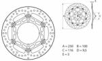 BREMBO Oro lebegő féktárcsa - 78B40810 BREMBO Fékrendszer és alkatrészei Fékbetétek, fékpofák és féktárcsák Féktárcsák