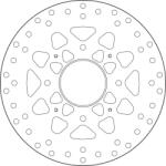 BREMBO Oro Fix féktárcsa - 68B407M6 BREMBO Fékrendszer és alkatrészei Fékbetétek, fékpofák és féktárcsák Féktárcsák