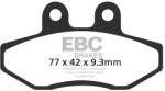 EBC Brakes EBC SFAC393 karbon fékbetét szett robogóhoz (1 tárcsához) EBC Brakes Fékrendszer és alkatrészei Fékbetétek, fékpofák és féktárcsák Tárcsafékbetétek