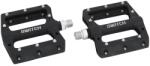 SWITCH Lapos pedál MTB/Downhill/BMX-hez, műanyag, fekete, Ø 9/16 ezüst tapadó tüskékkel (pár) SWITCH Egyéb járművek Kerékpározás Kerékpár-alkatrészek Kerékpár-pedálok