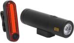 NEWTON USB kerékpár világítás készlet kormányra és nyeregcsőre, 500-30 lumen, fekete (elöl 6, hátul 4 üzemmód) NEWTON Egyéb járművek Kerékpározás Kerékpáros kiegészítők Kerékpár-világítás és láthatóság