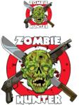 Lethal Threat Mini Zombie Hunter matrica (60x60 mm) LETHAL THREAT Váz, idomok és járműkiegészítők Matricák és járműdekoráció Egyéb matricák és dekorációs elemek