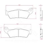 BREN Brenta fékbetét, fém, BMW 1200 R NINE-T 2013-2018 hátsó / DUCATI 1200 MULTISTRADA ABS 2015-2017 hátsó / YAMAHA 700 TENERE 2019-2024 első (ECE R90 minősítés) BR4027 BREN Fékrendszer és alkatrészei Fékb