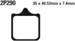 Nissin utcai/terepjáró szinterelt fékbetétek - 2P-290ST NISSIN Fékrendszer és alkatrészei Fékbetétek, fékpofák és féktárcsák Tárcsafékbetétek