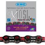 KMC X10SL 10 sebességes kerékpárlánc 112 szemes fekete/piros 241g 2.38 KMC Egyéb járművek Kerékpározás Kerékpár-alkatrészek Kerékpárláncok és lánctartozékok Kerékpárláncok