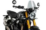 Puig Szélvédő Triumph Scrambler 400X / Speed 400 2024 (Sport), enyhén sötétített Puig Váz, idomok és járműkiegészítők Szélvédők és tartozékaik Szélvédők Motorkerékpár- és robogószélvédők