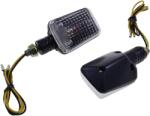 VANEZ Classico irányjelző, fekete, átlátszó búra, 12V 5W, motorkerékpárokhoz, robogókhoz, ATV-khez, quadokhoz VANEZ Elektromos alkatrészek Világítás és fényjelzés Irányjelzők Komplett irányjelzők