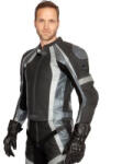 LOOKWELL MACH II fekete-szürke bőr motoros kabát - 56 LOOKWELL Ruházat és védőfelszerelés Kabátok Motoros textil-, hálós és vízálló kabátok