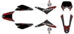 Krm Pro Ride teljes matrica szett 50 köbcentis váltós Derbi DRD X-Treme 2011-2017, DRD Racing 2005-2010, DRD Evo 2008-2010, Gilera SMT 2011-2017, fekete-piros KRM PRO RIDE Váz, idomok és járműkiegészítők Matricák 