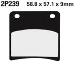 Nissin utcai fémbetétes fékbetétek - 2P-239NS NISSIN Fékrendszer és alkatrészei Fékbetétek, fékpofák és féktárcsák Tárcsafékbetétek