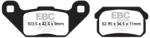 EBC Brakes FA431R hátsó fékbetét szinterezett (1 tárcsához, komplett szett) EBC Brakes Fékrendszer és alkatrészei Fékbetétek, fékpofák és féktárcsák Tárcsafékbetétek