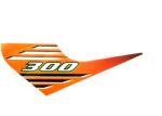 Kymco Maxxer 300 bal első sárvédő matrica Kymco Váz, idomok és járműkiegészítők Matricák és járműdekoráció Egyéb matricák és dekorációs elemek