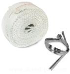 NOENC hőálló kipufogó szalag motorhoz/robogóhoz, fehér (vastagság: 2 mm x szélesség: 50 mm x hossz: 3 m), 1000°C-ig hőálló NOENC Kipufogórendszer Kipufogódobok és hangtompítók Komplett kipufogódobok és hang