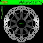 NG Brake Disc NG BRAKES Petal Lebegő féktárcsa - 1260XG NG Brake Disc Fékrendszer és alkatrészei Fékbetétek, fékpofák és féktárcsák Féktárcsák