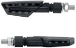 TAAC FR03 szekvenciális motorkerékpár irányjelző, 9 LED, füst-fekete, helyzetjelző és féklámpa funkcióval (M8 - 92 mm hosszú - 24 mm magas) (pár) - prémium minőség, ECE jóváhagyással TAAC Elektromos alkatr