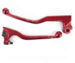 TNTTU TNT Moto fékkar pár MBK X-Limit 2003-2011 / Yamaha DT 50 2003-2011, piros TNTTU Fékrendszer és alkatrészei Fékkarok és fékbowdenek Fékkarok Komplett fékkarok