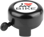 P2R (Vélo) P2R alumínium fekete csengő 'I LOVE MY BIKE' 50mm (darabra értékesítve) P2R (Vélo) Egyéb járművek Kerékpározás Kerékpáros kiegészítők Kerékpárcsengők