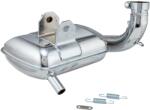 SIP Performance SIP ROAD 3.0 verseny kipufogó Vespa 125 VNA-TS/150 VBA-Sprint/PX80-150/PE/Lusso modellekhez, acél, krómozott SIP Performance Kipufogórendszer Komplett kipufogók Tuning robogókipufogók
