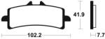 TECNIUM Professional Racing MSR341 szinterezett fém fékbetét TECNIUM Fékrendszer és alkatrészei Fékbetétek, fékpofák és féktárcsák Tárcsafékbetétek