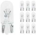 Flösser 12V 5W W5W W2, 1x9, 5D átlátszó ék izzó (irányjelzőhöz, 10 db/csomag) FLOSSER Elektromos alkatrészek Világítás és fényjelzés Izzók Jelző- és műszerizzók W2.1x9.5d/T10 üvegtalpas izzók