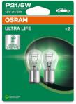 m-tech Osram UltraLife 7528ULT-2BL 12V 21/5W P21/5W izzó M-Tech Elektromos alkatrészek Világítás és fényjelzés Izzók Jelző- és műszerizzók BAY15d/P21/5W fék- és hátsólámpa-izzók