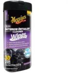 Meguiar's Meguiar' s Quik Interior Detailer Wipes - belső felület ápoló törlőkendők, matt felület, 25 db