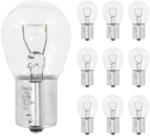 OSRAM 12V 21W P21W BA15S átlátszó izzó (hátsó/féklámpa), 10 darabos csomag OSRAM Elektromos alkatrészek Világítás és fényjelzés Izzók Jelző- és műszerizzók BA15s jelzőizzók