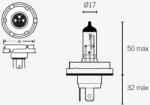 TECNIUM H5 Izzók 12V 60/55W TECNIUM Elektromos alkatrészek Világítás és fényjelzés Izzók Egyéb foglalatú járműizzók
