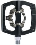 SWITCH Gravel/VTT pedál - automata vagy standard, CNC alumínium, fekete, 90 x 90 mm (Shimano SPD kompatibilis) (pár) SWITCH Egyéb járművek Kerékpározás Kerékpár-alkatrészek Kerékpár-pedálok