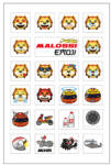 Malossi Matricaív Malossi Emoji 11x16, 6cm Malossi Váz, idomok és járműkiegészítők Matricák és járműdekoráció Egyéb matricák és dekorációs elemek