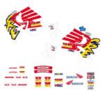 TECNOSEL Grafika Készlet Replica Team Honda Enduro 1995 TECNOSEL Váz, idomok és járműkiegészítők Matricák és járműdekoráció Egyéb matricák és dekorációs elemek