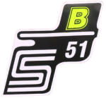 Standard Parts Matrica S51 B neon sárga Simson Standard Parts Váz, idomok és járműkiegészítők Matricák és járműdekoráció Egyéb matricák és dekorációs elemek