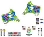 TECNOSEL Teljes Készlet Team Kawasaki 1993 TECNOSEL Váz, idomok és járműkiegészítők Matricák és járműdekoráció Egyéb matricák és dekorációs elemek