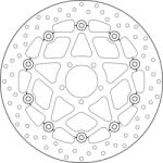 BREMBO Oro félig lebegő féktárcsa - 78B408B1 BREMBO Fékrendszer és alkatrészei Fékbetétek, fékpofák és féktárcsák Féktárcsák