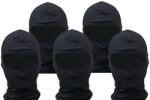 NERVE Balaclava szett fekete (5 darabos) arcmaszk fejfedő univerzális méret motorhoz, síeléshez, kerékpározáshoz NERVE Ruházat és védőfelszerelés Nyakmelegítők és balaklavák