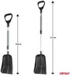 AMiO Teleszkópos hólapát műanyag éllel 103-131cm