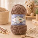 alize Velluto 329 - barna (zsenília fonal, 100g, 68m) (vel07)