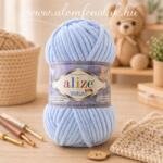 alize Velluto 218 - baba kék (zsenília fonal, 100g, 68m) (mod3)