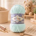 alize Velluto 15 - világos menta (zsenília fonal, 100g, 68m) (zel4)