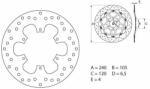 BREMBO Oro Fix féktárcsa - 68B40774 BREMBO Fékrendszer és alkatrészei Fékbetétek, fékpofák és féktárcsák Féktárcsák