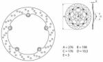 BREMBO Oro Fix féktárcsa - 68B407C8 BREMBO Fékrendszer és alkatrészei Fékbetétek, fékpofák és féktárcsák Féktárcsák