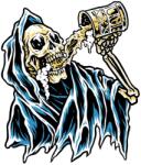 Lethal Threat Beer Reaper matrica (60x80 mm) LETHAL THREAT Váz, idomok és járműkiegészítők Matricák és járműdekoráció Egyéb matricák és dekorációs elemek